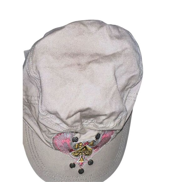Nice Black Label Pink Brass khaki pink and Black Twill Military Cap Y2K adjustab main image 12
